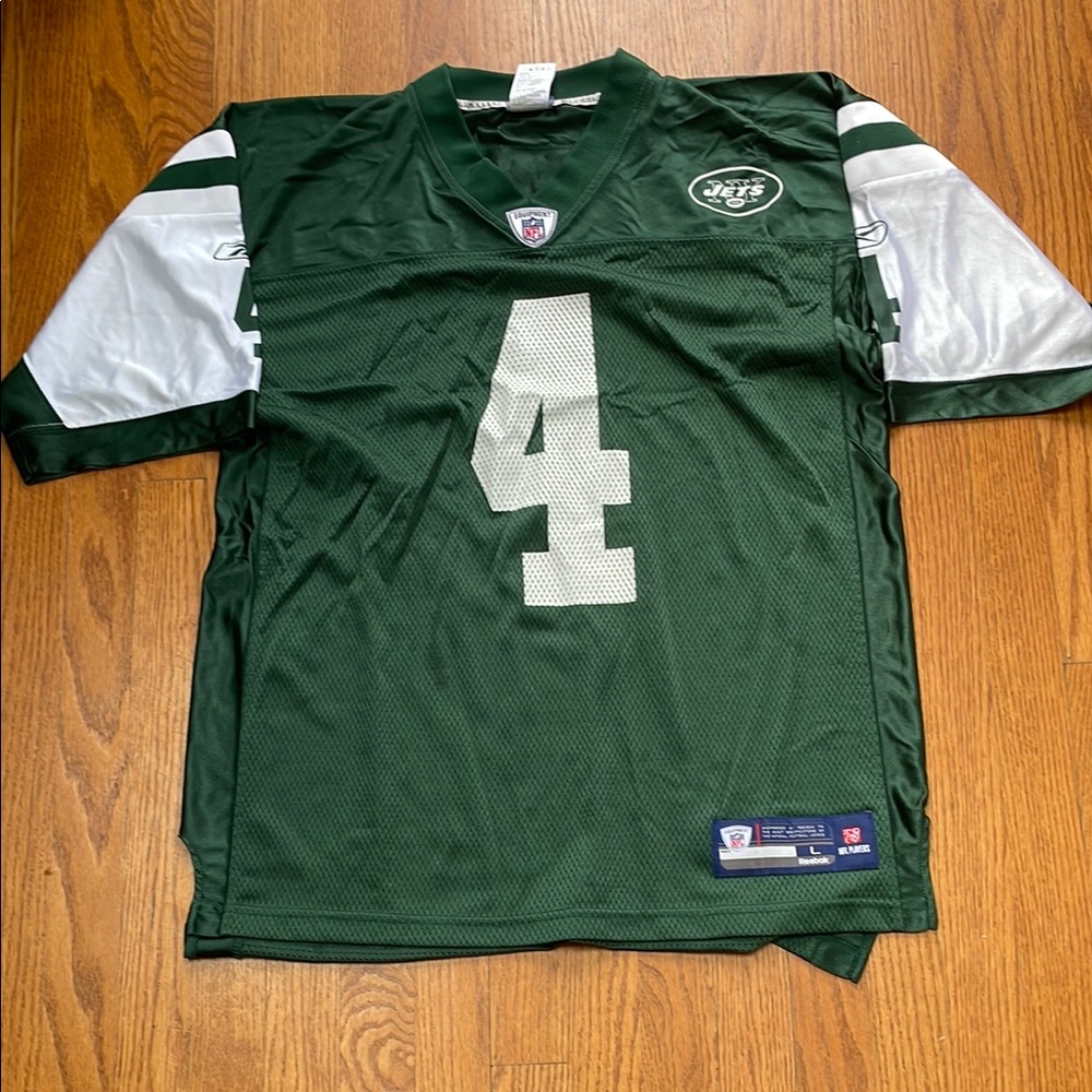 Jets #4 Green and White Football Jersey